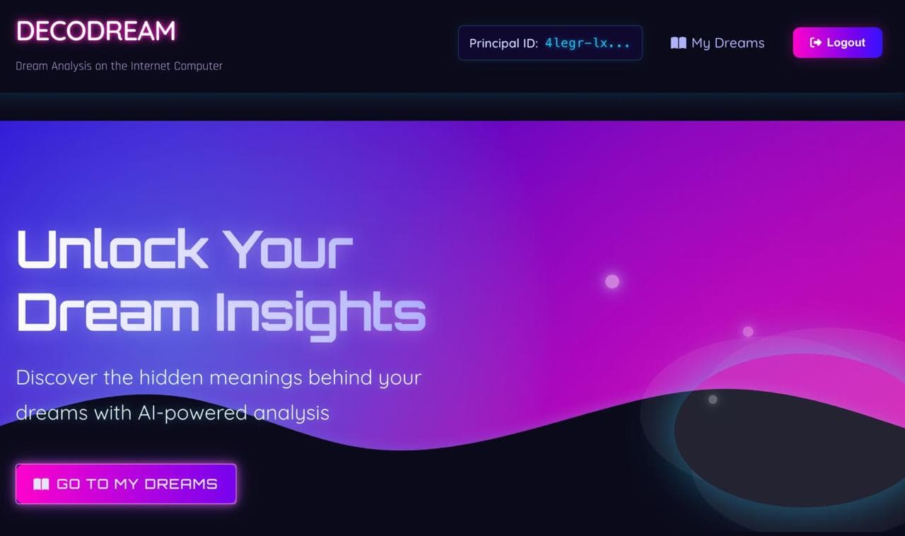 Decodream — Dream Analysis on ICP